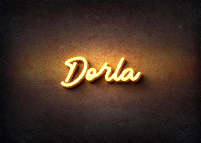 Free photo of Glow Name Profile Picture for Dorla