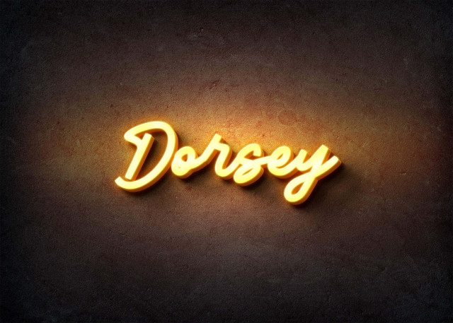 Free photo of Glow Name Profile Picture for Dorsey