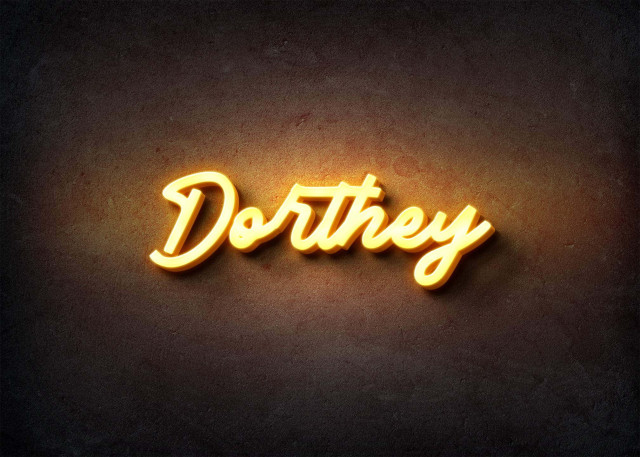 Free photo of Glow Name Profile Picture for Dorthey