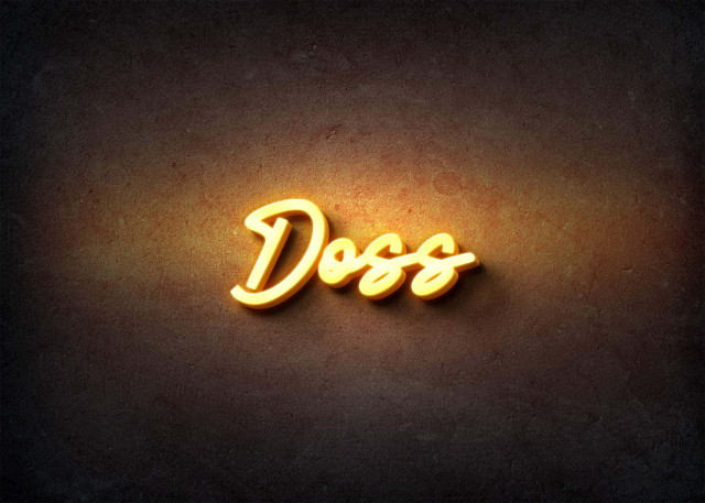 Free photo of Glow Name Profile Picture for Doss