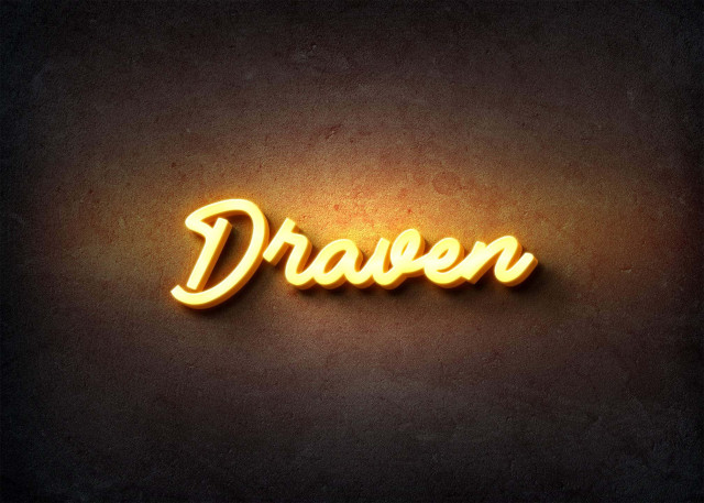 Free photo of Glow Name Profile Picture for Draven