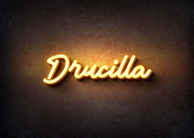 Free photo of Glow Name Profile Picture for Drucilla