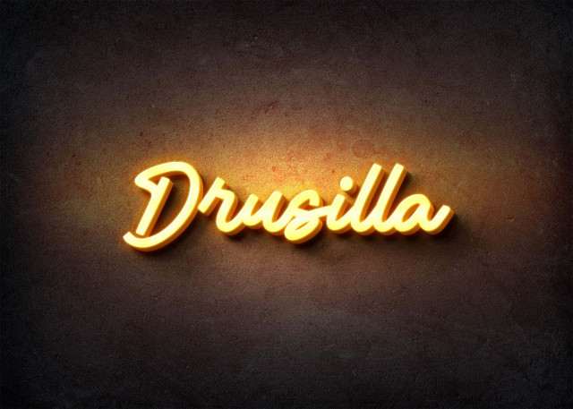 Free photo of Glow Name Profile Picture for Drusilla