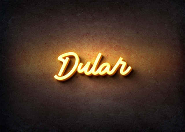 Free photo of Glow Name Profile Picture for Dular