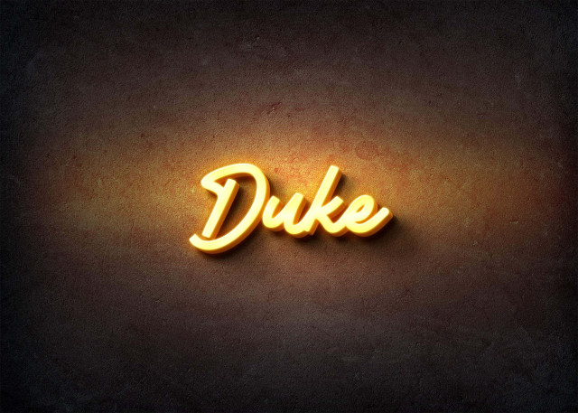 Free photo of Glow Name Profile Picture for Duke