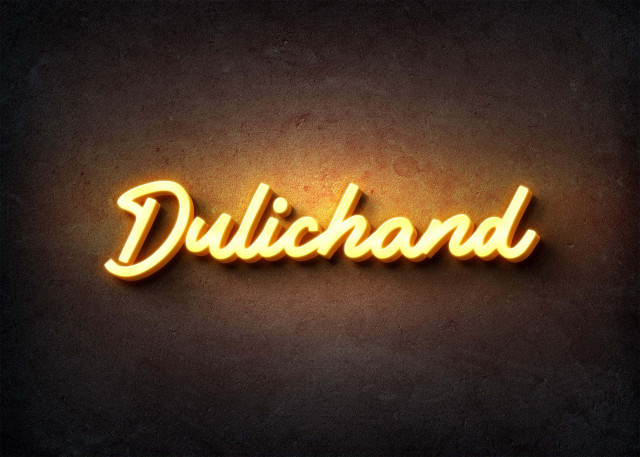 Free photo of Glow Name Profile Picture for Dulichand