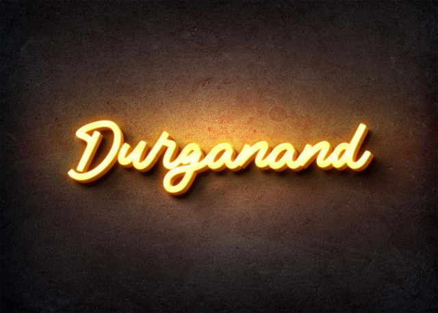 Free photo of Glow Name Profile Picture for Durganand