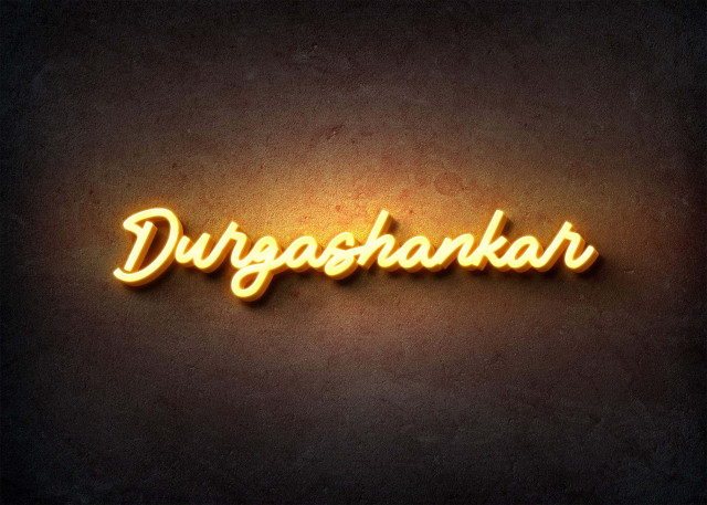 Free photo of Glow Name Profile Picture for Durgashankar