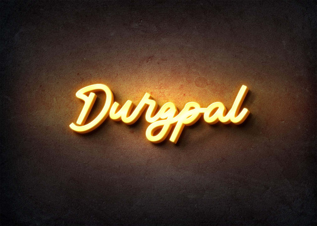 Free photo of Glow Name Profile Picture for Durgpal