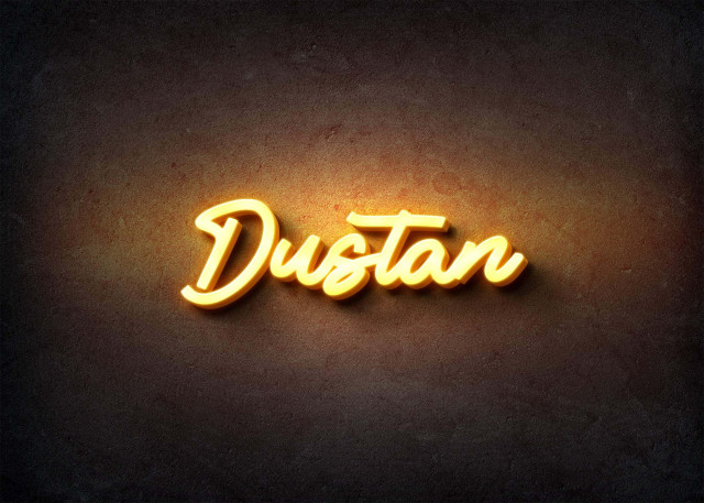 Free photo of Glow Name Profile Picture for Dustan