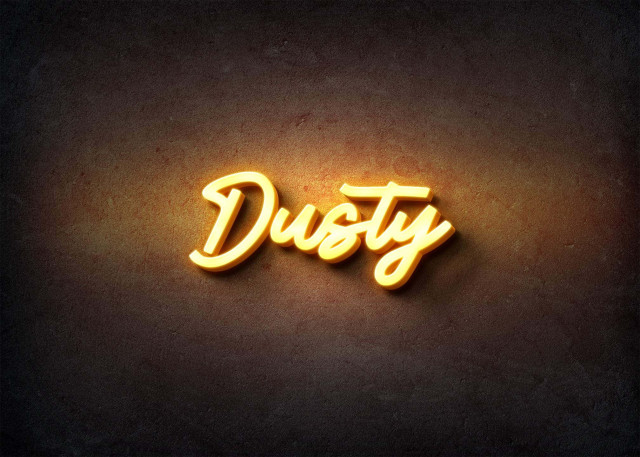 Free photo of Glow Name Profile Picture for Dusty