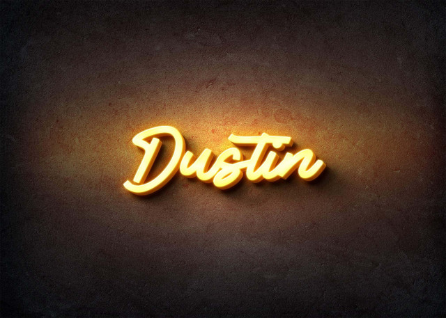 Free photo of Glow Name Profile Picture for Dustin