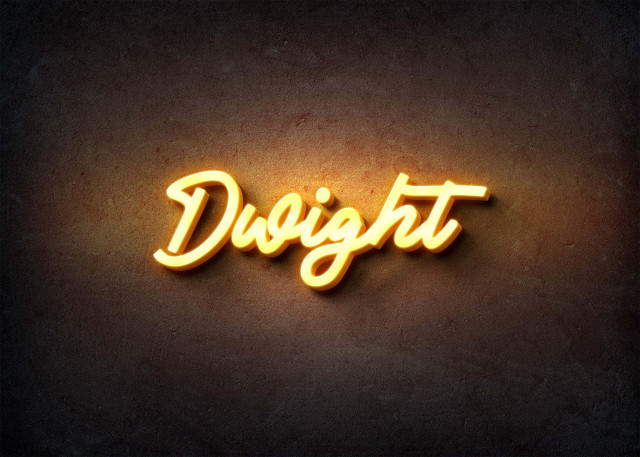 Free photo of Glow Name Profile Picture for Dwight