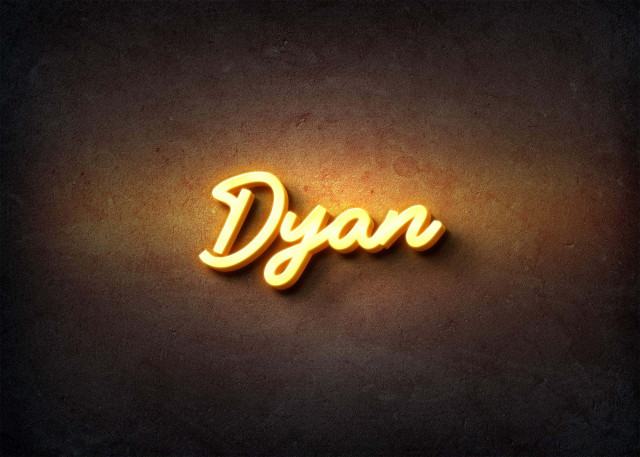 Free photo of Glow Name Profile Picture for Dyan