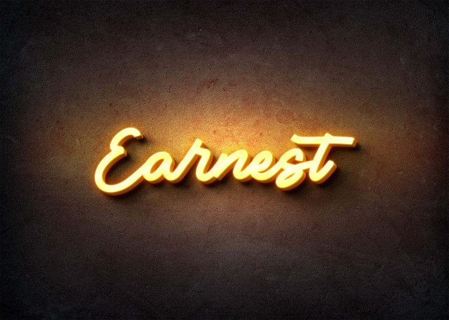 Free photo of Glow Name Profile Picture for Earnest
