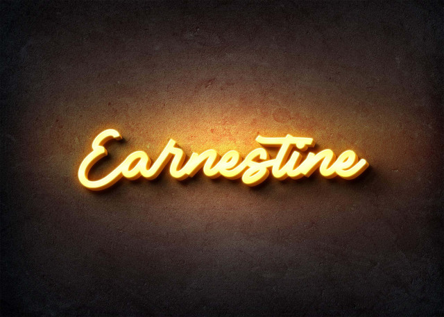Free photo of Glow Name Profile Picture for Earnestine