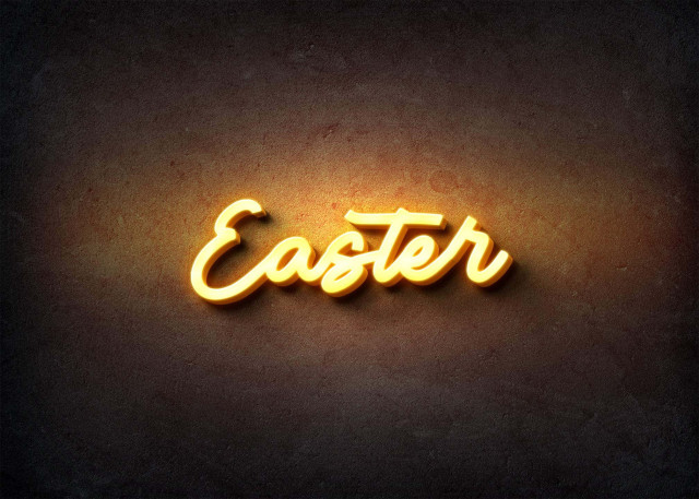 Free photo of Glow Name Profile Picture for Easter