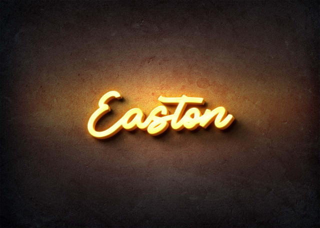 Free photo of Glow Name Profile Picture for Easton