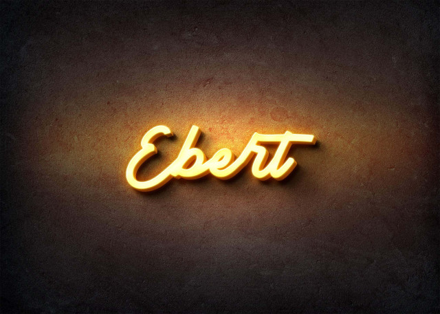 Free photo of Glow Name Profile Picture for Ebert