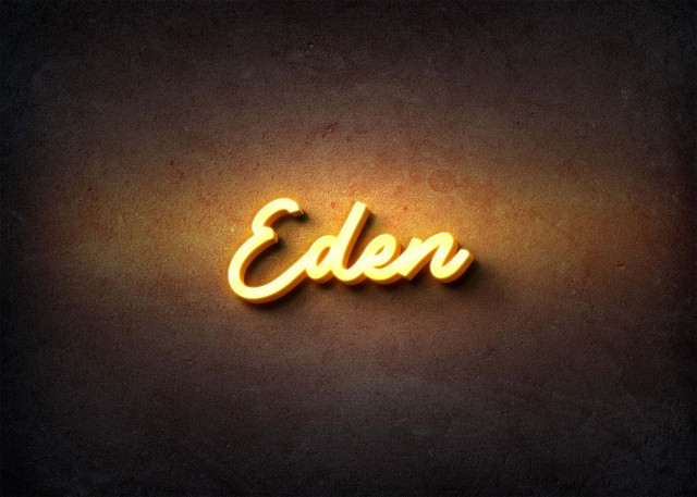 Free photo of Glow Name Profile Picture for Eden