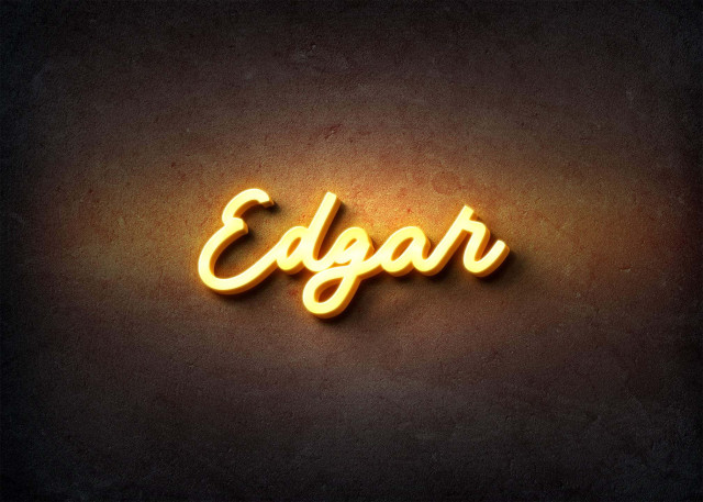 Free photo of Glow Name Profile Picture for Edgar