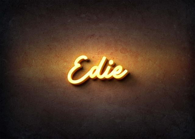 Free photo of Glow Name Profile Picture for Edie