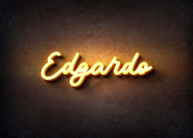 Free photo of Glow Name Profile Picture for Edgardo