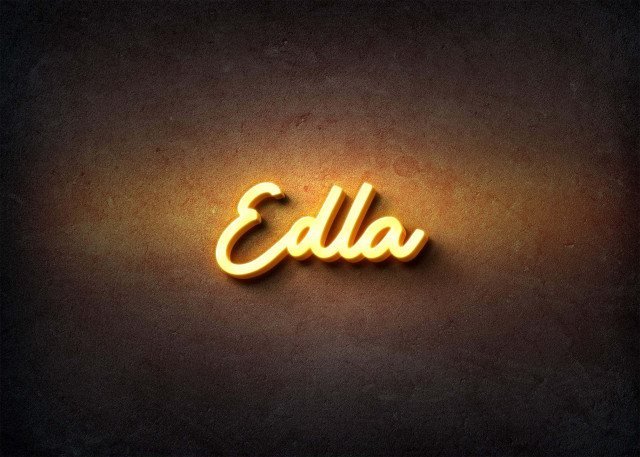 Free photo of Glow Name Profile Picture for Edla