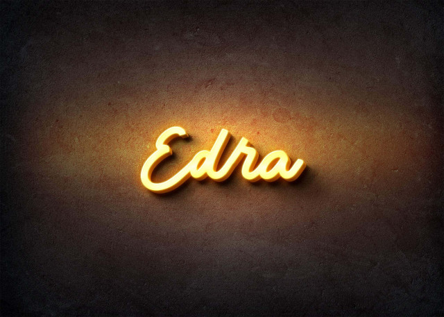 Free photo of Glow Name Profile Picture for Edra