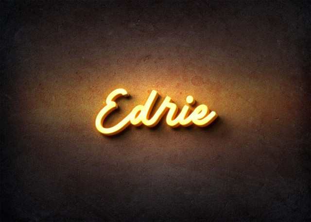Free photo of Glow Name Profile Picture for Edrie