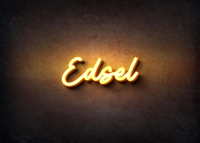 Free photo of Glow Name Profile Picture for Edsel