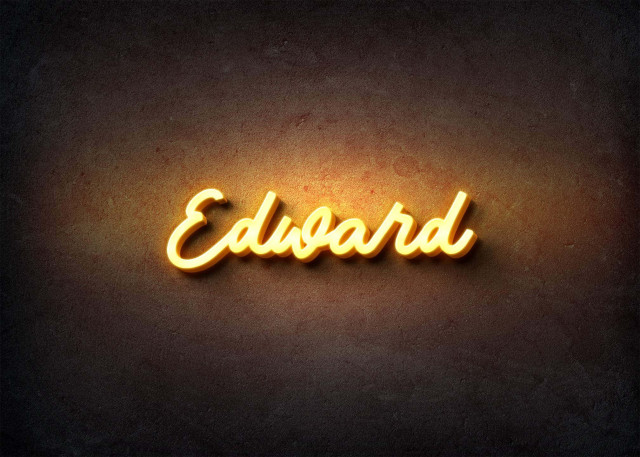 Free photo of Glow Name Profile Picture for Edward