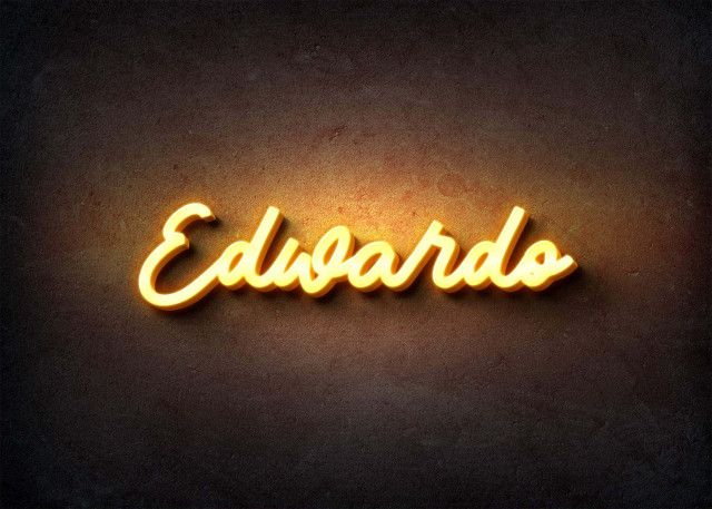 Free photo of Glow Name Profile Picture for Edwardo