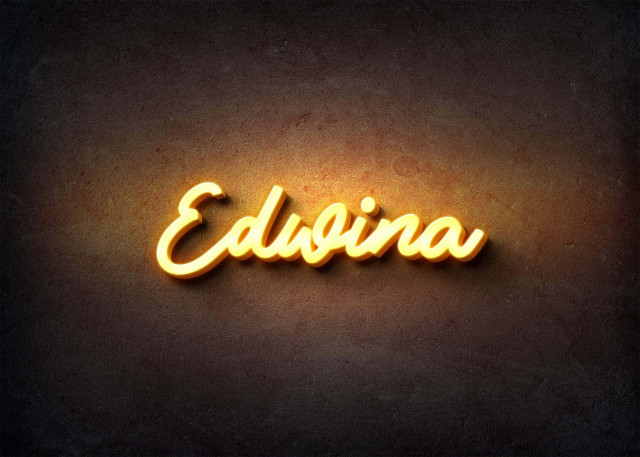 Free photo of Glow Name Profile Picture for Edwina