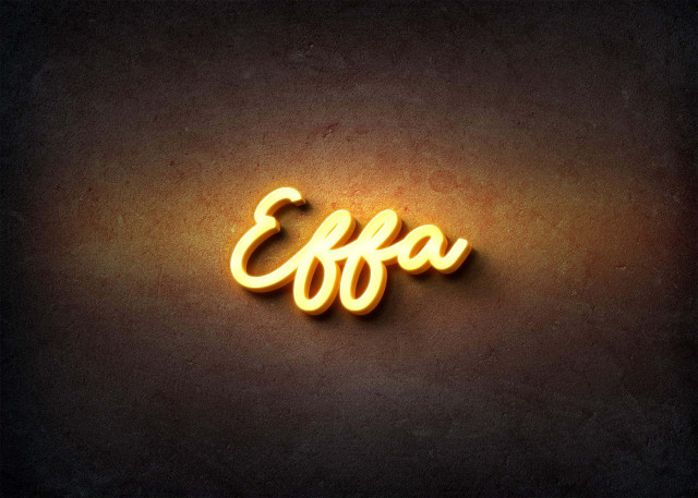 Free photo of Glow Name Profile Picture for Effa