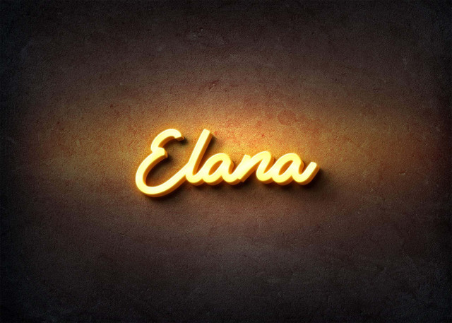 Free photo of Glow Name Profile Picture for Elana