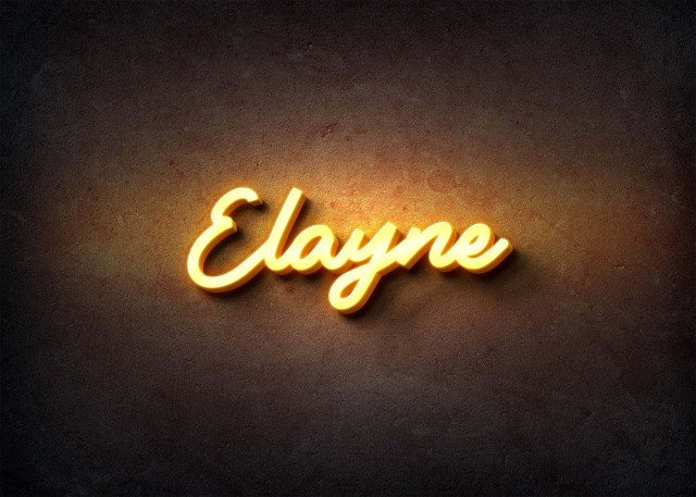 Free photo of Glow Name Profile Picture for Elayne