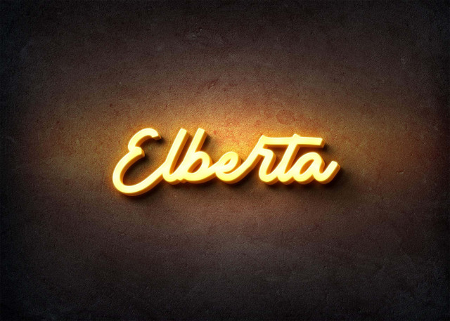 Free photo of Glow Name Profile Picture for Elberta