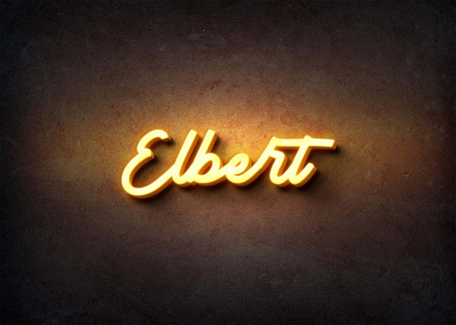 Free photo of Glow Name Profile Picture for Elbert