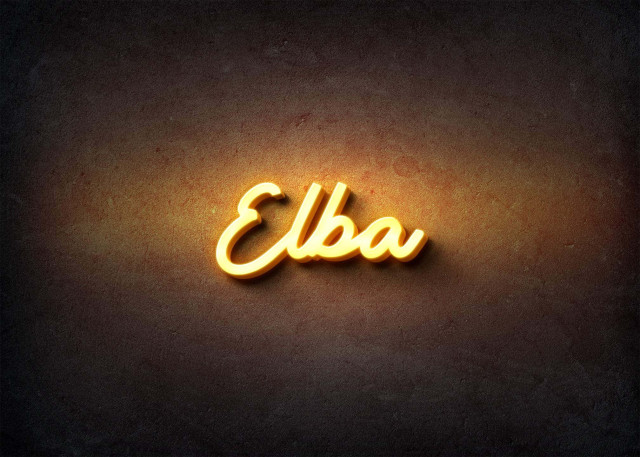 Free photo of Glow Name Profile Picture for Elba