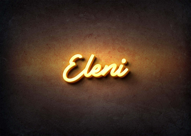 Free photo of Glow Name Profile Picture for Eleni