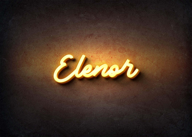 Free photo of Glow Name Profile Picture for Elenor