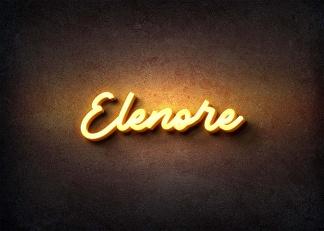 Free photo of Glow Name Profile Picture for Elenore