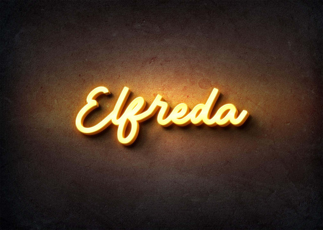 Free photo of Glow Name Profile Picture for Elfreda