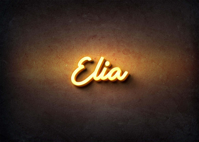 Free photo of Glow Name Profile Picture for Elia