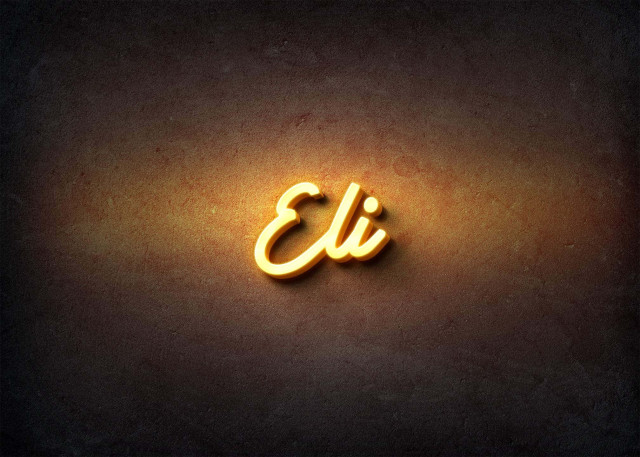 Free photo of Glow Name Profile Picture for Eli