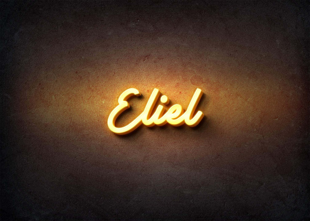 Free photo of Glow Name Profile Picture for Eliel