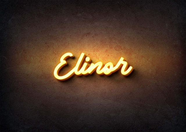 Free photo of Glow Name Profile Picture for Elinor