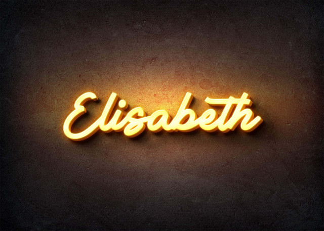 Free photo of Glow Name Profile Picture for Elisabeth