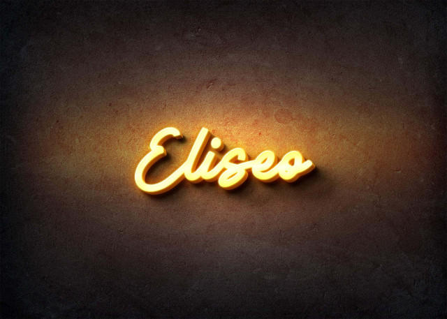 Free photo of Glow Name Profile Picture for Eliseo